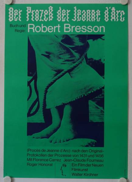 The Trial of Joan of Arc original release german movie poster